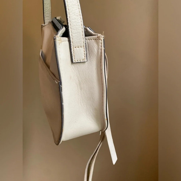 Aimee Kestenberg Sorrento Crossbody Bag - leather white cream purse - Picture 5 of 13